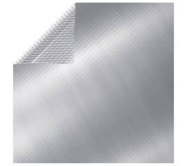Prelată piscină, argintiu, 1000x600 cm, pe, dreptunghiular