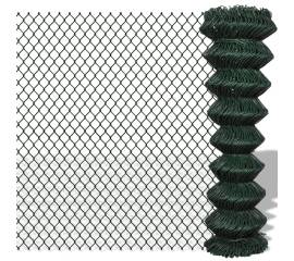 Gard de legătură din plasă, verde, 1,5 x 25 m, oțel