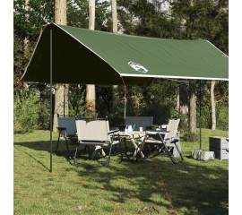 Prelată de camping, verde, 430x380x210 cm, impermeabilă