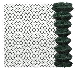 Gard de legătură din plasă, verde, 1,25 x 15 m, oțel