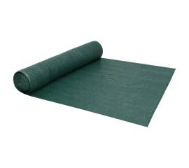 Plasă protecție intimitate, verde, 1x10 m, hdpe, 150 g/m²