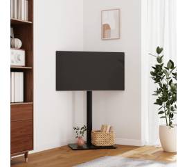 Suport tv pe colț cu 1 nivel pentru 32-65 inch, negru