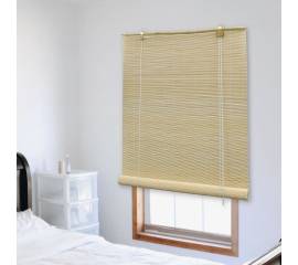 Jaluzea tip rulou, natural, 100x220 cm, bambus