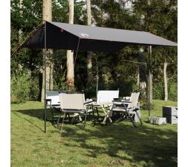 Prelată de camping, gri și portocaliu, 360x294 cm, impermeabilă