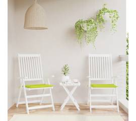 Perne scaune de grădină 2 buc. verde 50x50x3 cm țesătură oxford