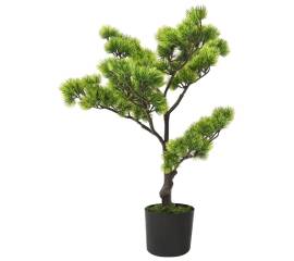 Bonsai pinus artificial cu ghiveci, verde, 60 cm