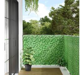 Paravan de grădină cu aspect de plantă, verde, 1000x120 cm, pvc