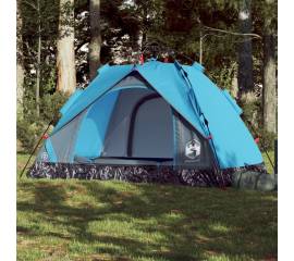 Cort de camping cupolă 2 persoane, setare rapidă, albastru