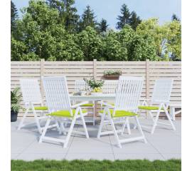 Perne scaune grădină 6 buc. verde 40x40x3 cm țesătură oxford