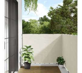 Paravan de grădină, alb, 400x120 cm, pvc