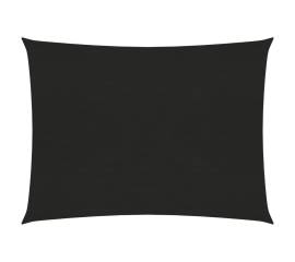 Pânză parasolar, negru, 5x6 m, hdpe, 160 g/m²