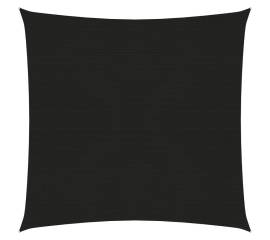 Pânză parasolar, negru, 7x7 m, hdpe, 160 g/m²