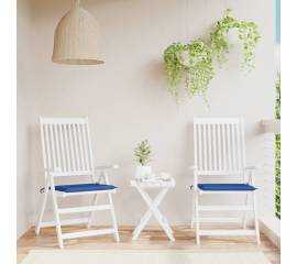 Perne scaune grădină 2 buc. albastru 50x50x3 cm țesătură oxford