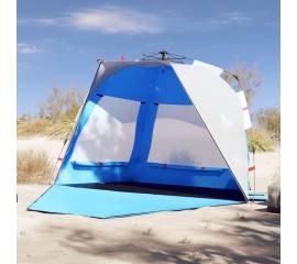 Cort camping 3 persoane albastru azur impermeabil setare rapidă