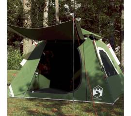 Cort de camping cupolă 4 persoane, setare rapidă, verde