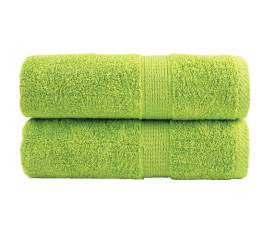 Prosoape mâini premium 2 buc verde 30x30 cm 600 gsm 100% bumbac