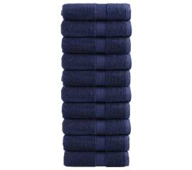 Prosop mâini premium 10buc bleumarin 30x30cm 600gsm 100%bumbac