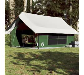 Cort de camping pentru 5 persoane, verde, impermeabil