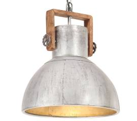 Lampă suspendată industrială 25 w, argintiu, 40 cm, e27, rotund