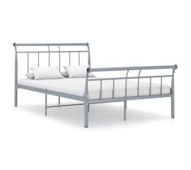 Cadru de pat, gri, 120x200 cm, metal