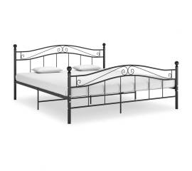 Cadru de pat, negru, 140x200 cm, metal