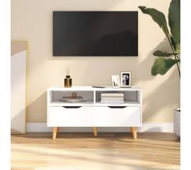 Comodă tv, alb, 90x40x48,5 cm, pal