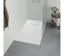 Cădiță de duș, alb, 100 x 80 cm, smc