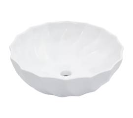 Chiuvetă de baie, alb, 46 x 17 cm, ceramică