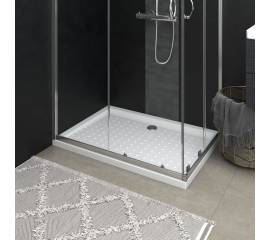 Cădiță de duș cu puncte, alb, 70x100x4 cm, abs