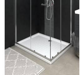 Cădiță de duș cu puncte, alb, 80x100x4 cm, abs