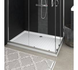 Cădiță de duș cu puncte, alb, 80x120x4 cm, abs