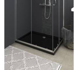 Cădiță de duș dreptunghiulară din abs, negru, 70x100 cm