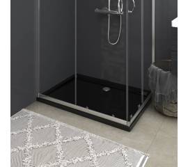 Cădiță de duș dreptunghiulară din abs, negru, 80 x 110 cm