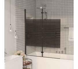 Cabină de duș pliabilă, negru, 100x140 cm, esg