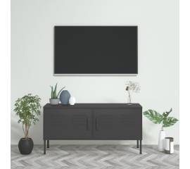 Comodă tv, antracit, 105x35x50 cm, oțel