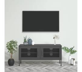 Comodă tv, antracit, 105x35x50 cm, oțel