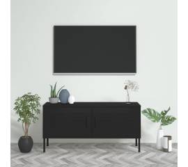 Comodă tv, negru, 105x35x50 cm, oțel