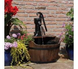 Ubbink decorațiune de apă pentru grădină butoi din lemn
