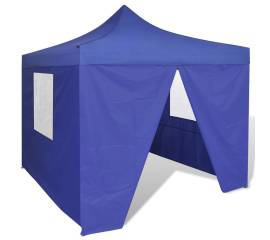 41466  blue foldable tent 3 x 3 m with 4 walls