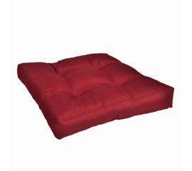 Pernă de scaun tapițată, 50x50x10 cm, roșu vin