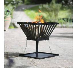 Redfire coș pentru foc denver, negru, 39 x 39 cm, oțel, 85015