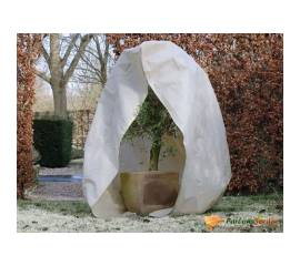 Nature husă anti-îngheț din fleece cu fermoar bej 3x2,5x2,5 m 70 g/m²