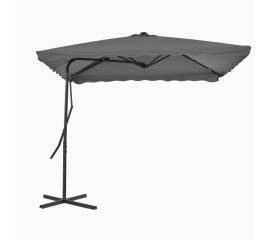 Umbrelă soare de exterior, stâlp din oțel, antracit, 250x250 cm
