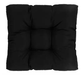 Pernă de scaun de grădină, negru, 60x60x10 cm, material textil