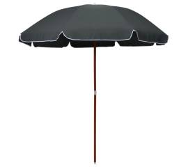 Umbrelă de soare cu stâlp din oțel, antracit, 240 cm