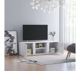 Comodă tv, alb extralucios, 120 x 34 x 37 cm, pal