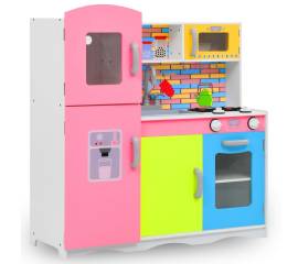 Bucătărie de jucărie pentru copii, multicolor, 80x30x85 cm, mdf