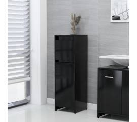 Dulap de baie, negru, 30 x 30 x 95 cm, pal