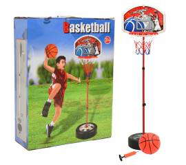 Set de joc de baschet pentru copii, reglabil, 120 cm
