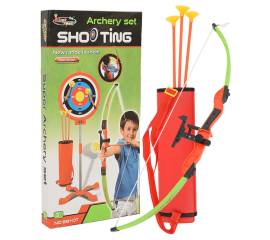 Set tir cu arc și săgeți cu țintă pentru copii